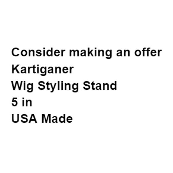 Wig Styling Stand Blue Plastic Suction Base Movie Prop Vintage USA Made READ - Picture 2 of 6